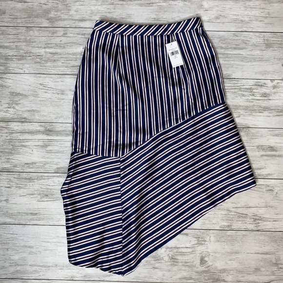 Banana Republic Striped Asymmetrical Skirt NWT - Picture 2 of 5